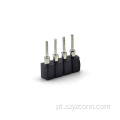 Conector fêmea usinado com passo de 2,54 mm 4P